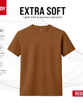 Aerostreet Extra Soft T Shirt Reguler Polos Gelap Kaos T-Shirt KAAAA