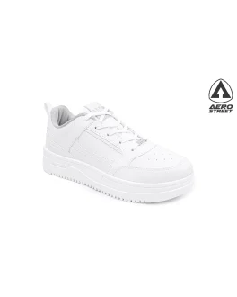 Aerostreet 37-44 Brooklyn Putih Putih – Sepatu Sneakers Casual Sport