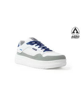 Aerostreet 37-44 Maximo Putih Abu Muda Biru Tua – Sepatu Sneakers Casual