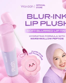 NEW! WARDAH Blur-Ink Lip Plush Lip Tint Matte – Korean Makeup Healthy Matte Finish – Velvet Lip – 8H Longlasting – High Coverage