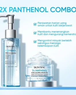 SKINTIFIC – 2PCS Panthenol Gentle Gel Set | Cleanser Moisturizer Water Gel Acne Calming