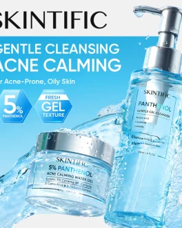SKINTIFIC – 2PCS Panthenol Gentle Gel Set | Cleanser Moisturizer Water Gel Acne Calming