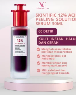 SKINTIFIC Peeling Serum 30ml Eksfoliasi Wajah Menghaluskan Tekstur & Mencerahkan Kulit