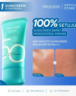 Wardah Sunscreen UV Shield Airy Smooth Serum SPF 50 PA++++
